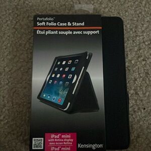 Kensington Black Soft Folio Case & Stand for iPad mini